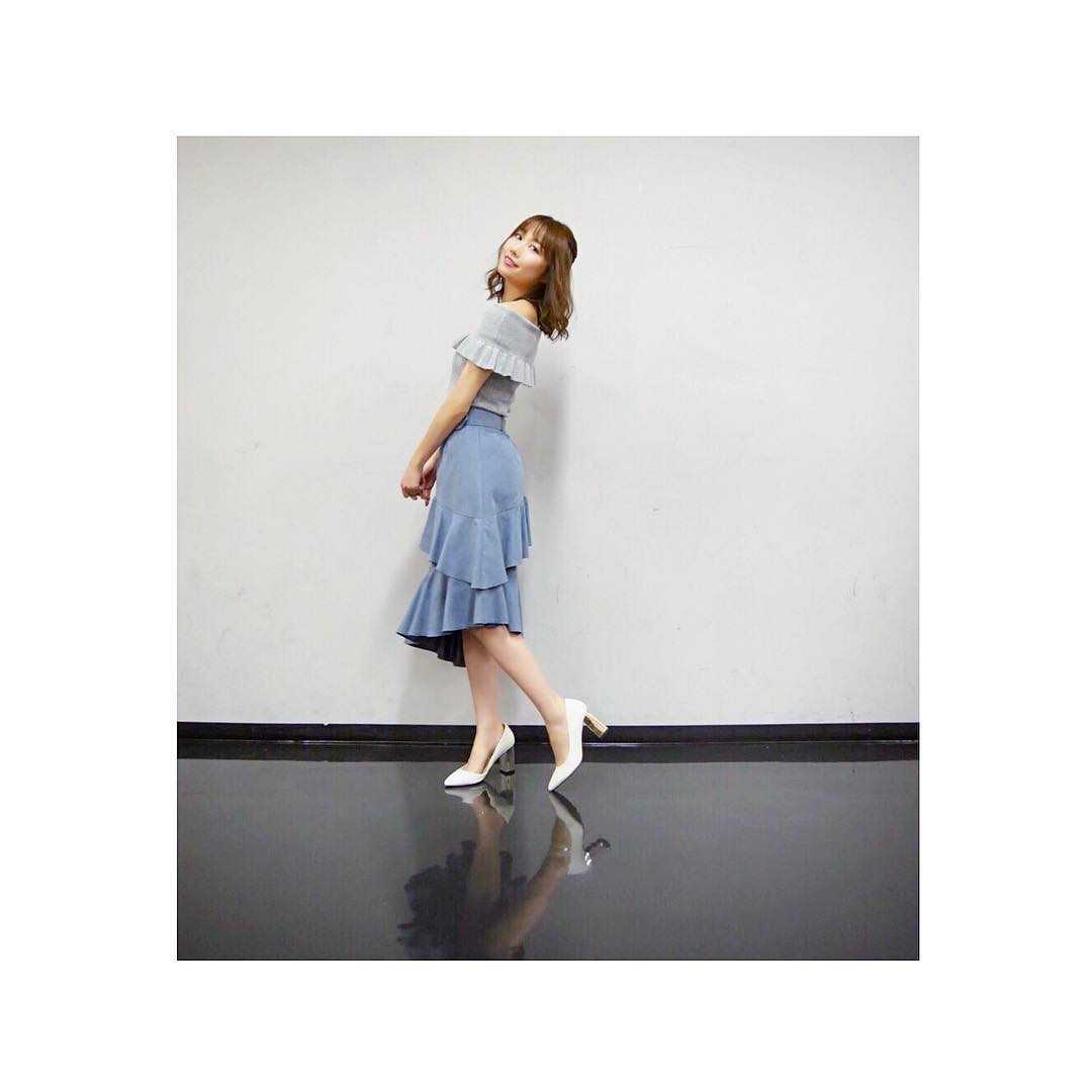 浦野一美 流石オサレカンパニー 可愛い私服衣装を用意して頂きました Tops Whoswhochico Skirt Rougediamant Official Moe Zine