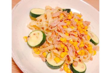 シーチキンとコーンとズッキーニの
和風パスタ #手作りパスタ
#和風パスタ
#ズッキーニ
#シーチキン
#
#Pasta...