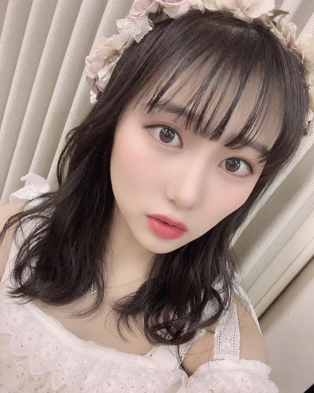 田中美久 花冠だいすき シースルー前髪 アイドル衣装 HKT48 少しだけコメント返すよ&hellip; Moe Zine