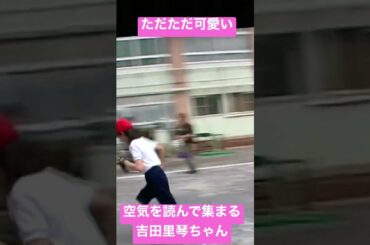 空気を読んでみんなの所に駆けつける吉田里琴ちゃん