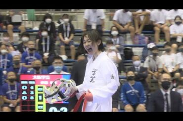 2021インターハイ　女子団体組手準決勝　大阪学芸VS小松大谷