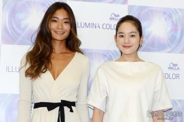 筧美和子＆ジェラ・マリアーノ　スラリ美脚披露  お互いを絶賛