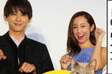 沢尻エリカ、可愛すぎて共演の猫を引き取る　吉沢亮と猫ポーズも　映画「猫は抱くもの」完成披露イベント3