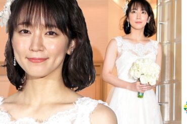 吉岡里帆、ウエディングドレス姿で“理想の結婚式”実演　初めてのブーケトスに満面の笑み　『アールイズ・ウエディング』新CM＆キャンペーン発表会