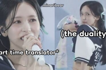 mina's new job as twice's japanese translator
