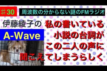 伊藤綾子の「A-wave」30 私の書いている小説の台詞がこの二人の声で聞こえてしまうw