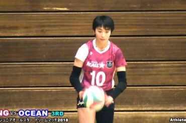 女子バレー石川真佑vs宮部愛芽世【全日本ジュニアオールスタードリームマッチ・WING vs OCEAN 3rd】Volleyball girls Japan