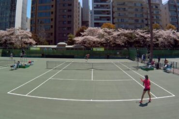 2019.4.9 尾崎里紗vs山口芽生 14/19 女子シングルス本戦1回戦【ITF ワールドテニスツアー富士薬品セイムス ウィメンズカップin大阪】