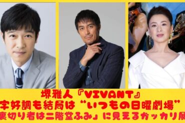 堺雅人『VIVANT』数字好調も結局は“いつもの日曜劇場”!?「裏切り者は二階堂ふみ」に見えるガッカリ展開| トピックニュース