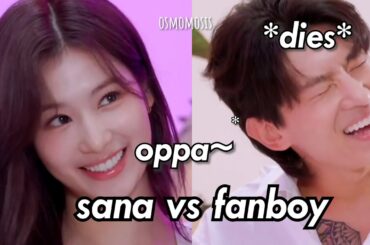 sana *flirting* vs struggling fanboy