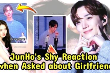 SUB || JunHo's Shy Reaction When Asked about Girlfriend at His Fanmeeting