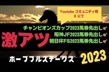 ホープフルステークス2023の競馬予想。絶対見てくれ。激アツサイン来たぞ。