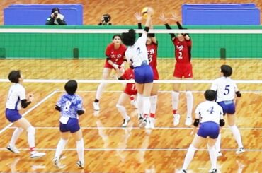 【2023JOC都道府県対抗バレー】決勝　大阪北選抜vs大分選抜　第１セット　＜女子バレーボール＞