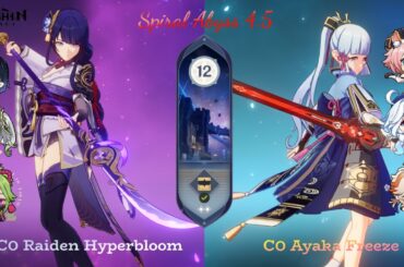 GENSHIN IMPACT INDIA C0 RAIDEN HYPERBLOOM X C0 AYAKA FREEZE(Last Abyss refresh before 4.5)