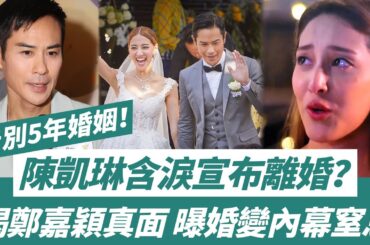 轟動！ 陳凱琳宣布離婚？ 含淚告別5年婚姻！ 老公鄭嘉穎婚後不知收斂，睡表妹搞嫩模多次警告無果，哭訴：勉強下去是折磨！【三言两娱】#陳凱琳#鄭嘉穎