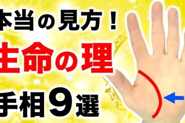 【手相】９割が間違っている！初心者でも解る生命線手相９選