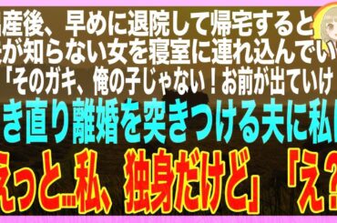 【スカッと】難産のため長期入院していた私→無事出産して帰宅すると私の荷物がすべてゴミ捨て場に捨てられていた…夫「それは俺の子じゃない！離婚だ」私「えっと…そもそも私、独身ですが？」夫「え？」（朗読）