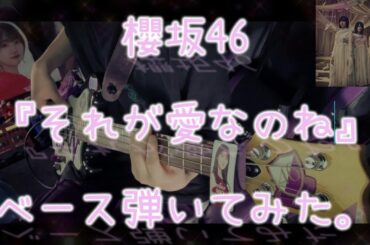 櫻坂46『それが愛なのね』ベース弾いてみた。