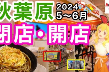 【アキバに再びパーコー麵が！？】秋葉原の閉店開店したお店を巡ってみた件！【2024.5.6月】