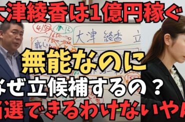 【立花孝志】大津綾香がワイドショーデビュー？7203万円を使い込んでる大津綾香を泳がせる？そして衆議院選挙に出る大津綾香...当選できないのになぜ？【立花孝志 岸田総理  NHK党  切り抜き】