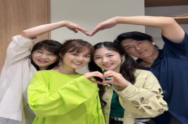 生田絵梨花主演ドラマ『素晴らしき哉、先生！』より、生田×内海誠子×田中美佐子×高橋克典による“笹岡家ショット”公開.