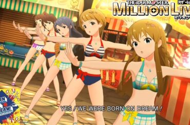 【ミリシタMVAS2】BORN ON DREAM!～HANABI☆NIGHT～ (佐竹美奈子,横山奈緒,高山紗代子,高坂海美,福田のり子:閃光☆HANABI団)超スイムウェア　アナザーシェーダー陰強2