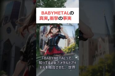 BABYMETALの真実,衝撃の事実BABYMETALの真相,伝説のバン… #shorts 522