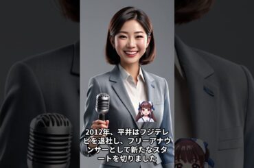 【女子アナウンサーに関する面白雑学】平井理央   元フジテレビのアナウンサーで、現在はフリー。夫はプロデューサーの庄司慎吾