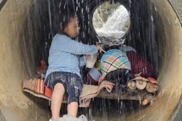 The life of a sick single mother and her little daughter during the days of Typhoon Yagi