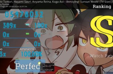 [5.37 ⭐] Virgo | Kusunoki Tomori - Annoying! Sunsun Week! (TV Size) [Lian's Extra!] 100% SS